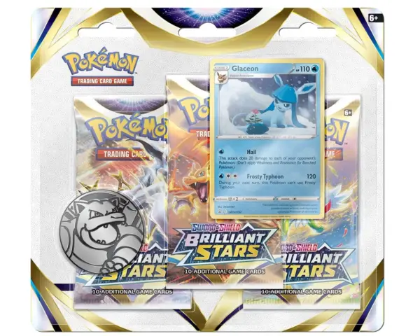 Pokemon TCG Brilliant Stars 3-Pack Blister