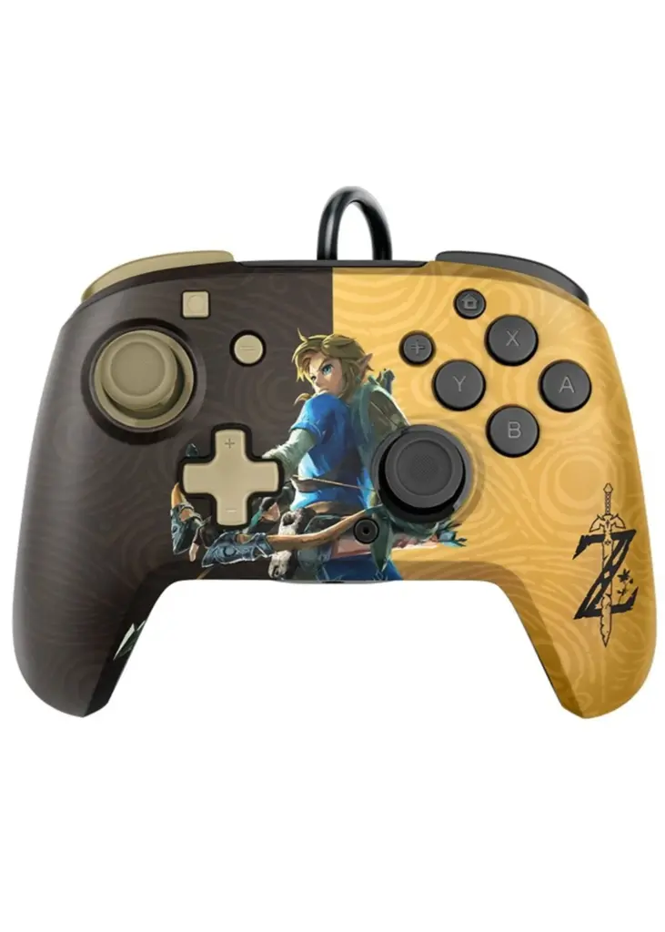 PDP Controller Faceoff Deluxe+Audio Zelda Switch