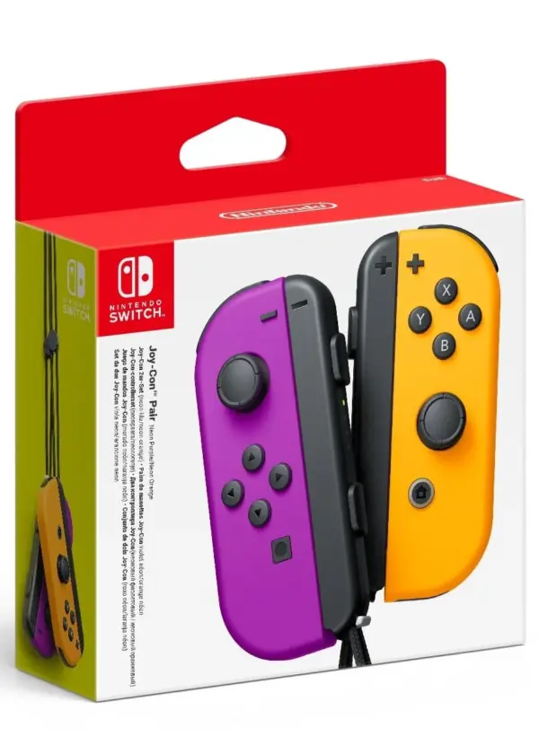 Nintendo Joy-Con 2er-Set Neon-Lila/Neon-Orange