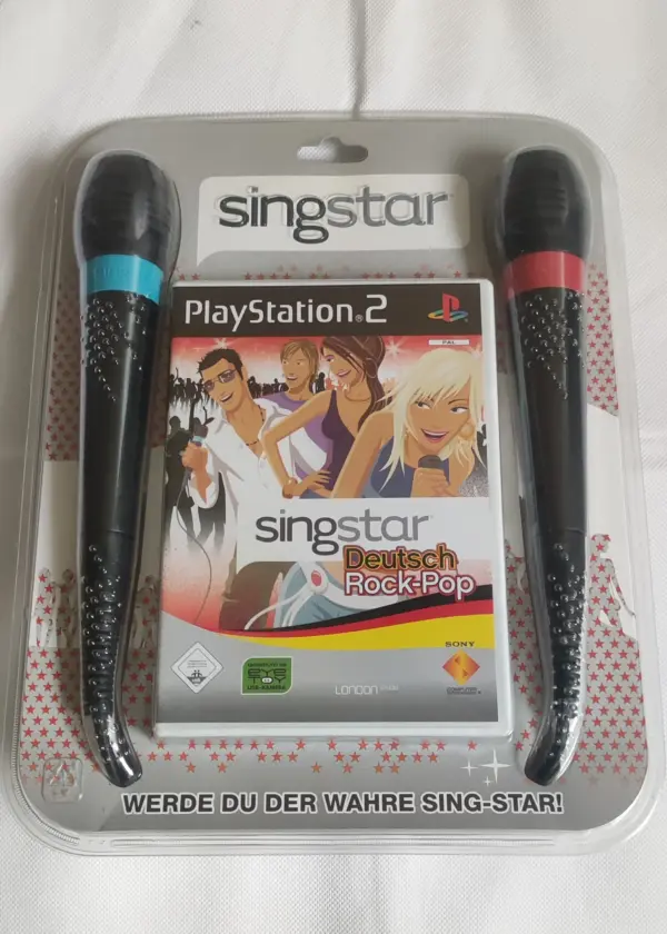 Singstar Rock Pop mit zwei Mikrofonen Playstation 2