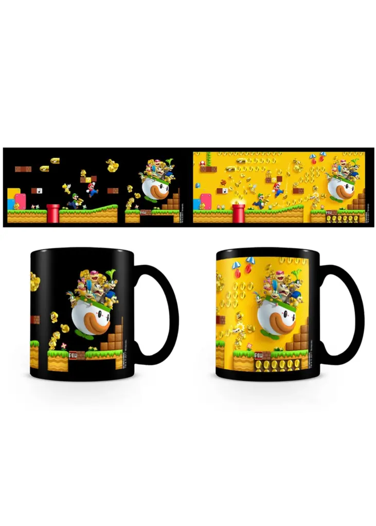 Super Mario Gold Coin Rush Thermoeffekt Tasse