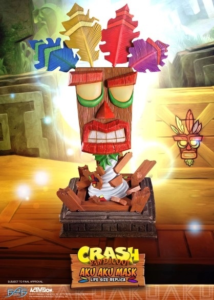 CRASH BANDICOOT Life Size Aku Aku Mask F4F