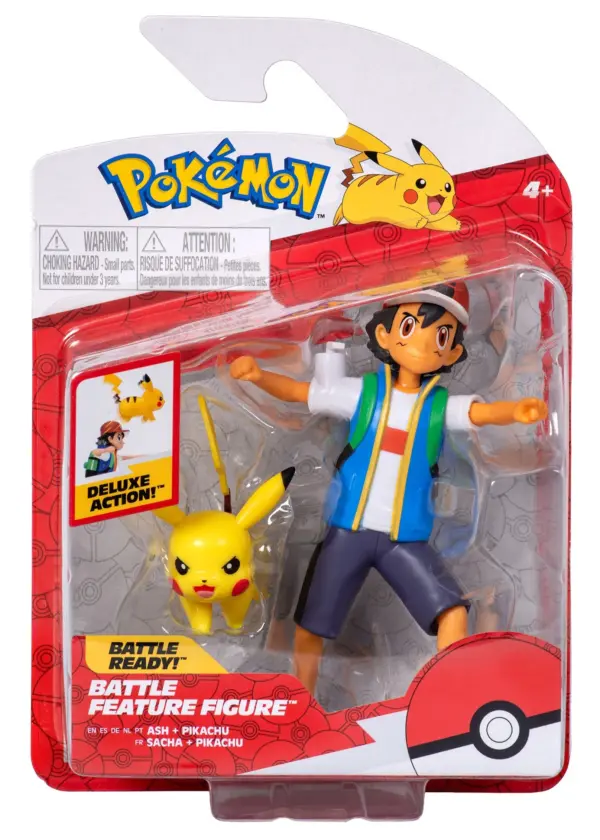 Pokémon - Battle Feature Figuren Pack - Ash & Pikachu