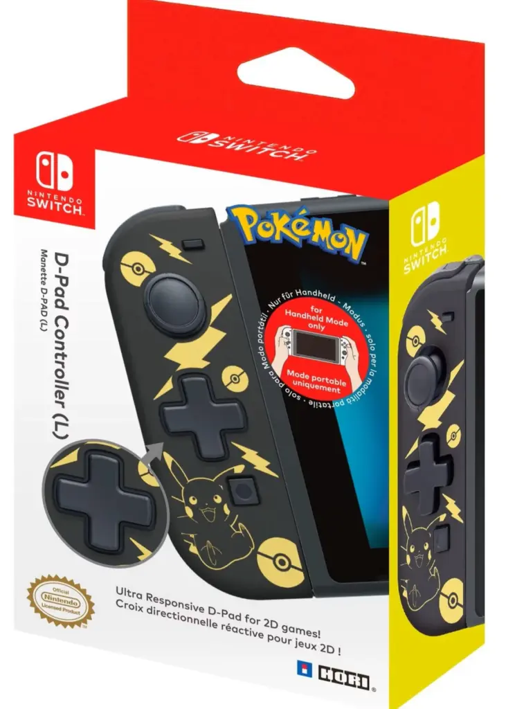 HORI D-Pad Links Switch Controller Pikachu