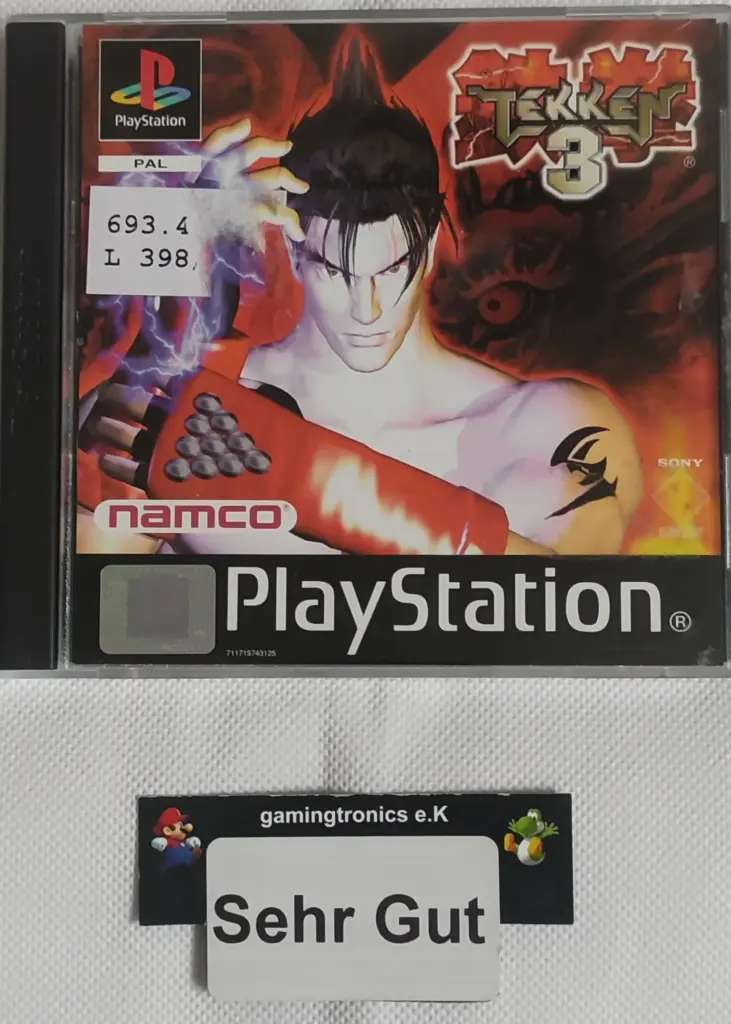 Tekken 3 Black Cover Sony Playstation 1