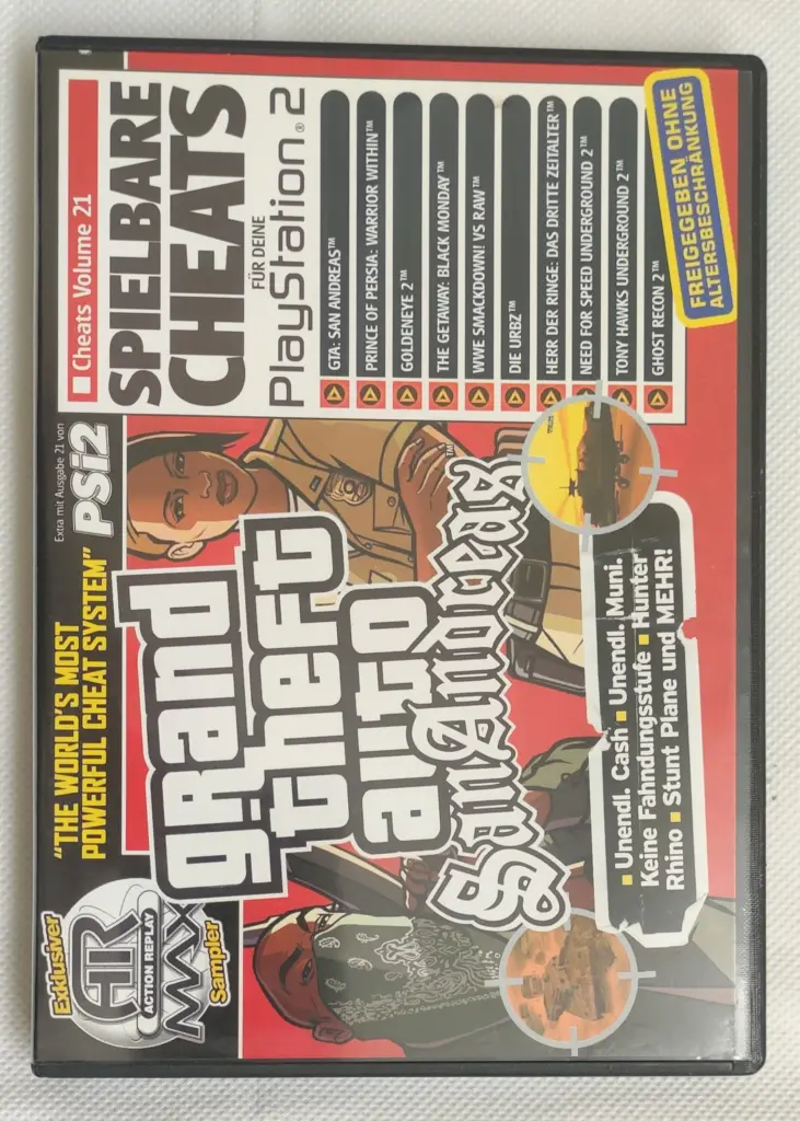 Spielbare Cheats GTA San Andreas PS2