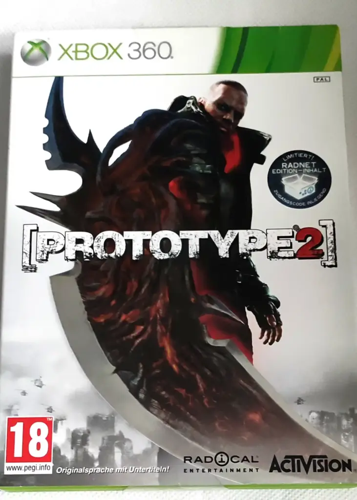 Prototype 2 Limited Radnet Edition Xbox 360
