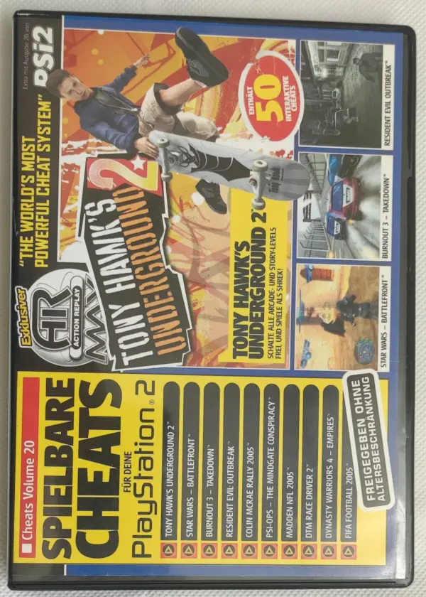 Spielbare Cheats Tony Hawks Underground 2