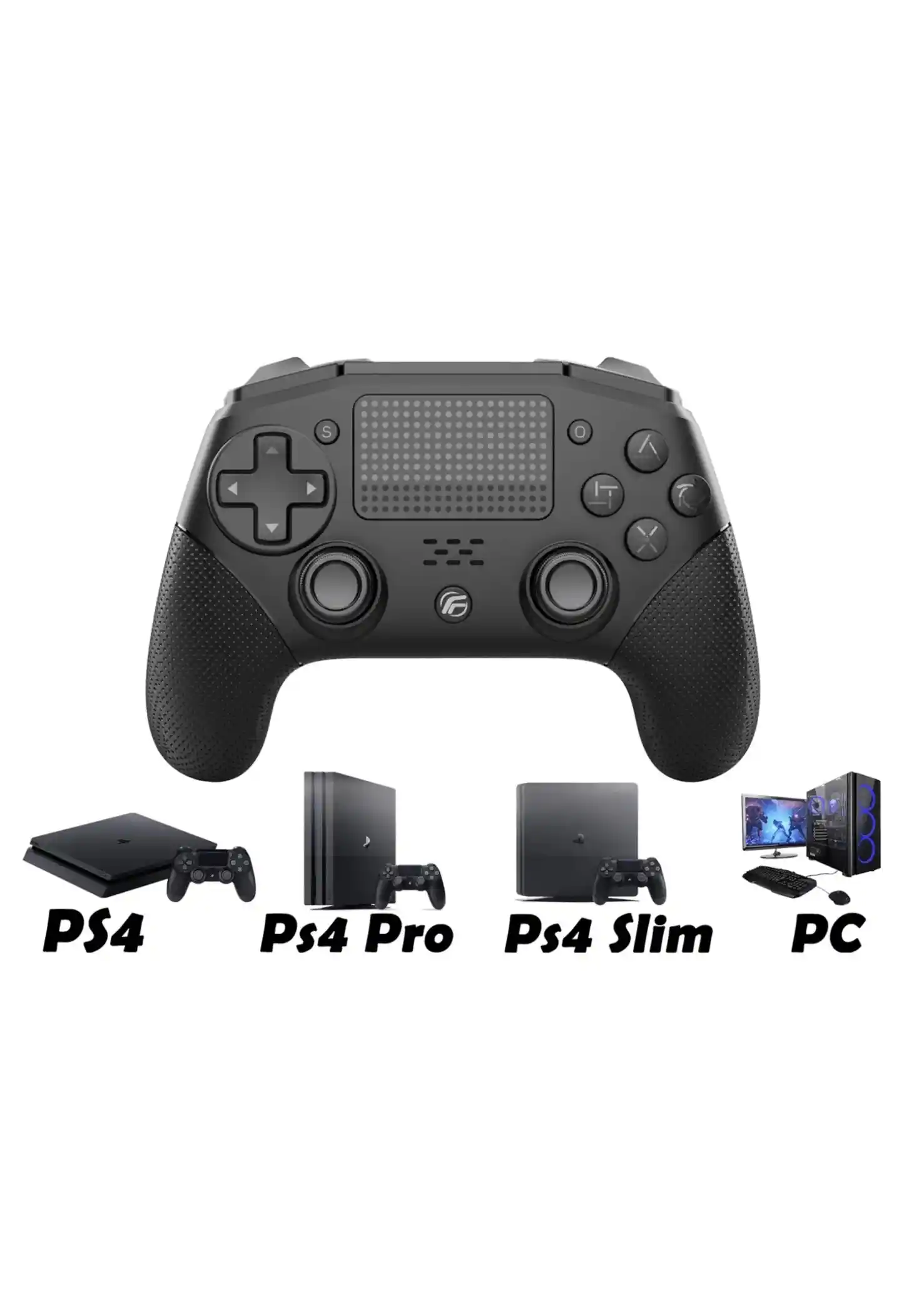 Controller wireless Schwarz FENNER PC / PS