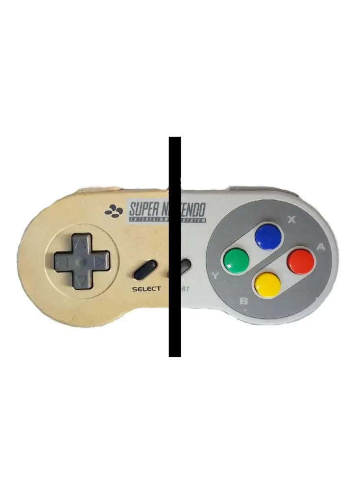 Nintendo SNES Controller bleichen Retrobright Paar