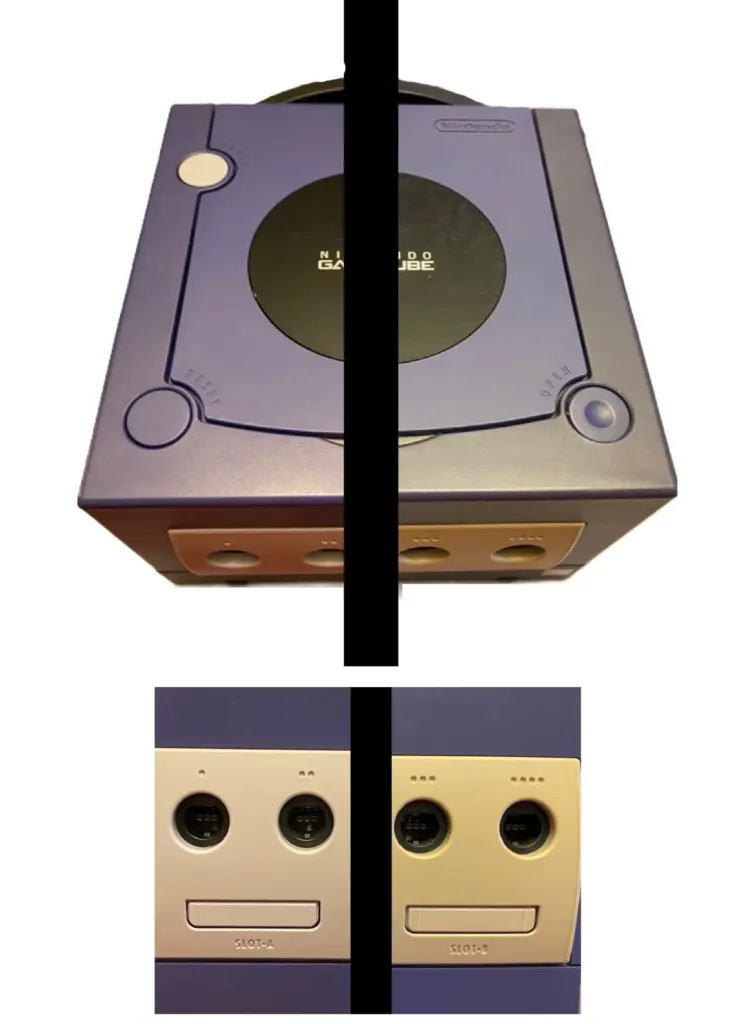 Nintendo GameCube Konsole Retrobright Reinigung