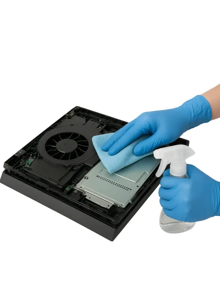 Innenreinigung PlayStation 4 / Pro Konsole