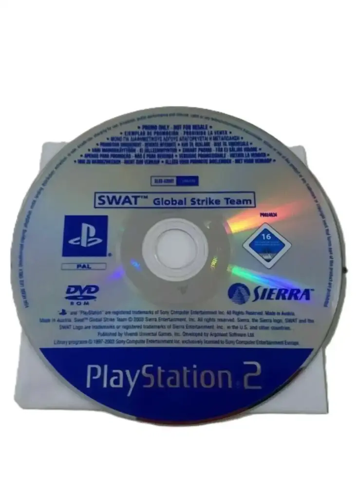 Swat Global Strike Team Promo CD Playstation 2