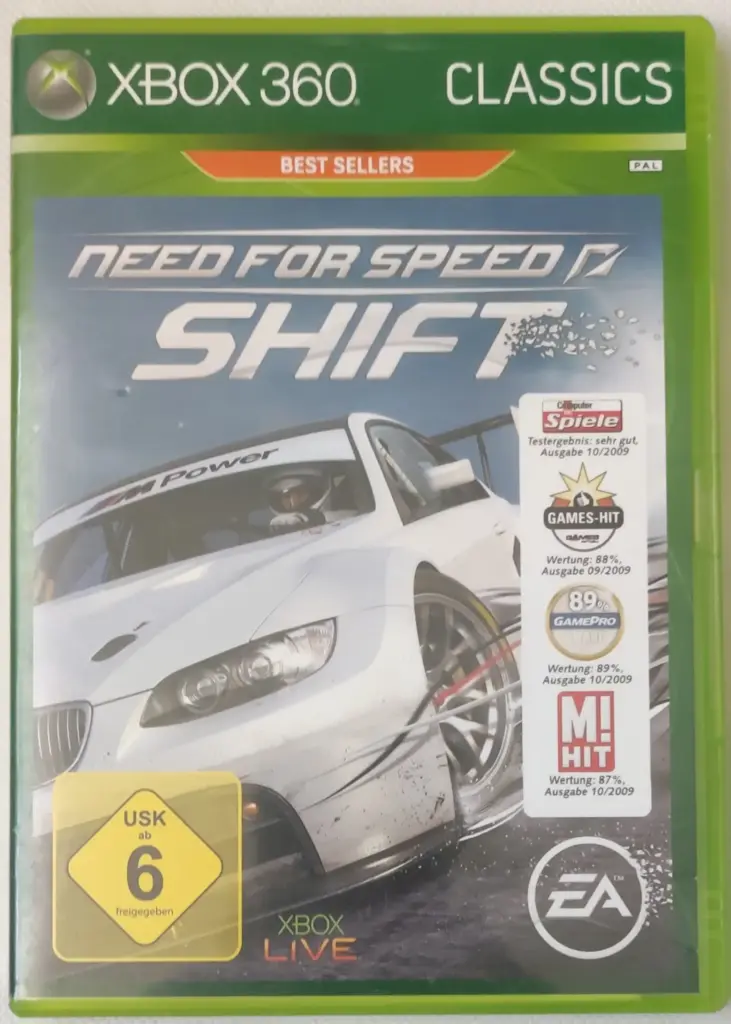 Need for Speed Shift NFS XBOX 360