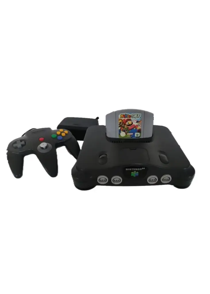 Nintendo N64 Konsole Set mit Mario Golf
