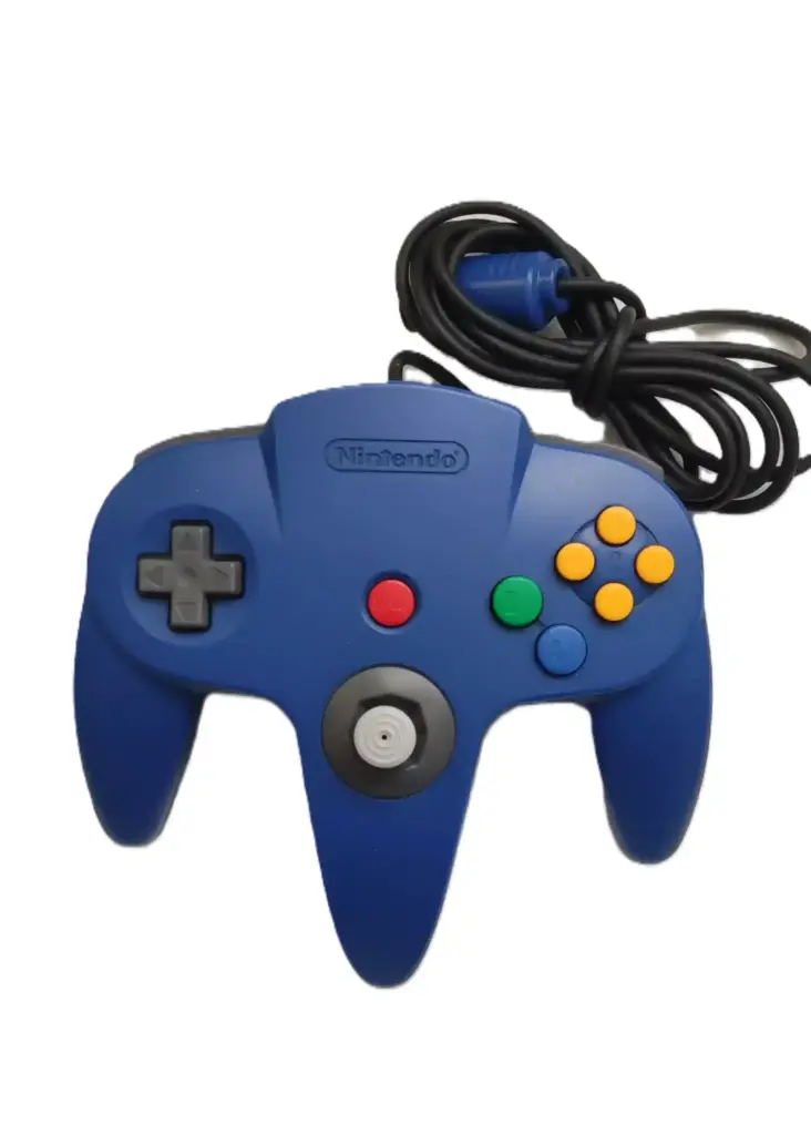 Original N64 Nintendo Controller Blau Sehr Gut