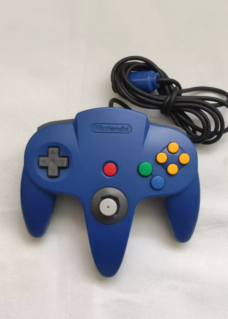 Original N64 Nintendo Controller Blau Sehr Gut