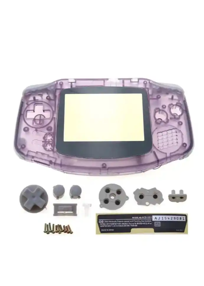 Nintendo Gameboy Advance Gehäuse Clear Purple