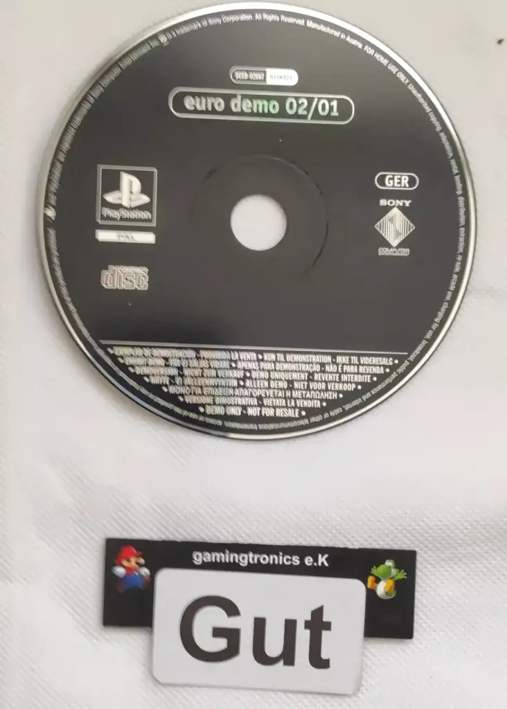 Demo Euro Demo 02/01 Sony Playstation 1