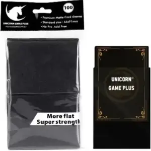 Karten Hüllen 100 Pack Schwarz