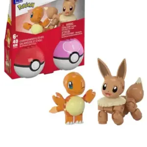 MEGA Pokémon Pokéball Set Evoli Und Glumanda
