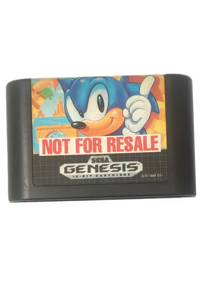 Sonic the Hedgehog 1 Not for Resale Sega Genesis