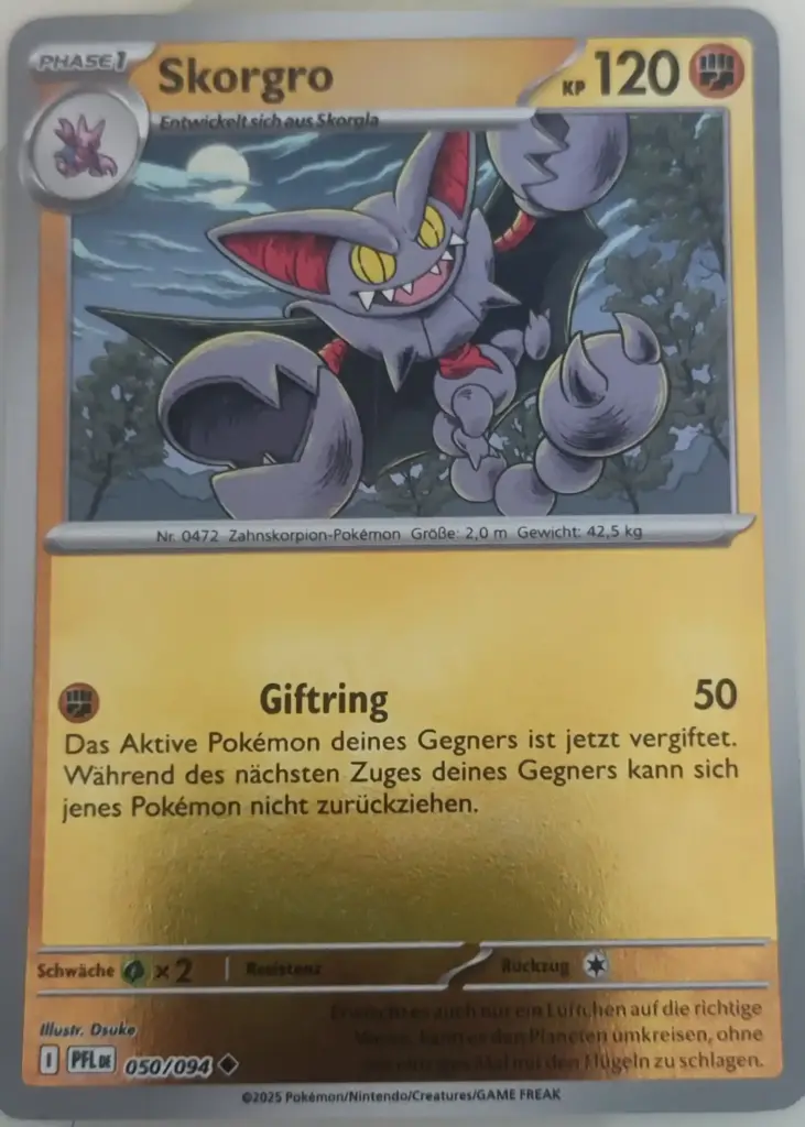 Skorgro 050/094 Reverse Holo Pokemon