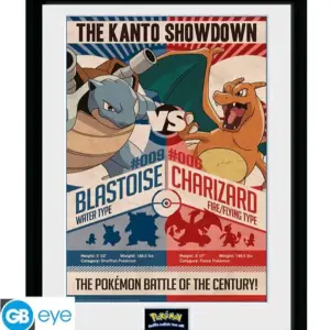 POKEMON Framed print Red V Blue
