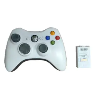 Microsoft XBOX 360 Controller Wireless Weiss Akku