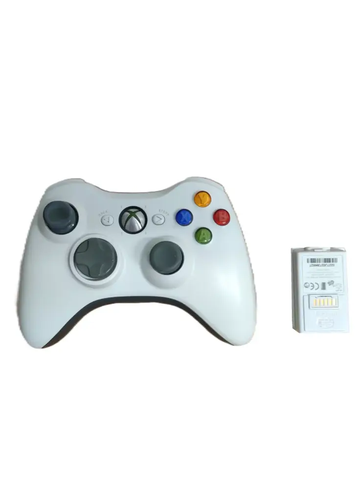 Microsoft XBOX 360 Controller Wireless Weiss Akku