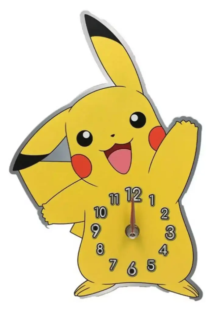Pokemon Pikachu Wanduhr Metall
