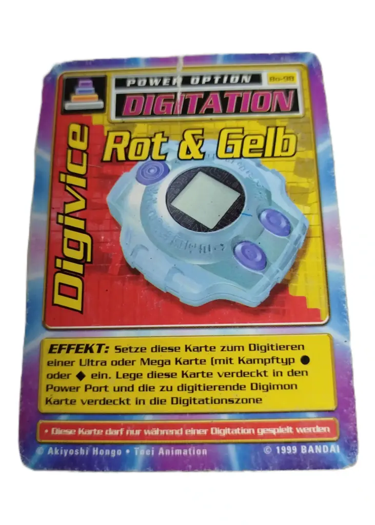 Digimon Karte Digivice Rot & Gelb Bo-98