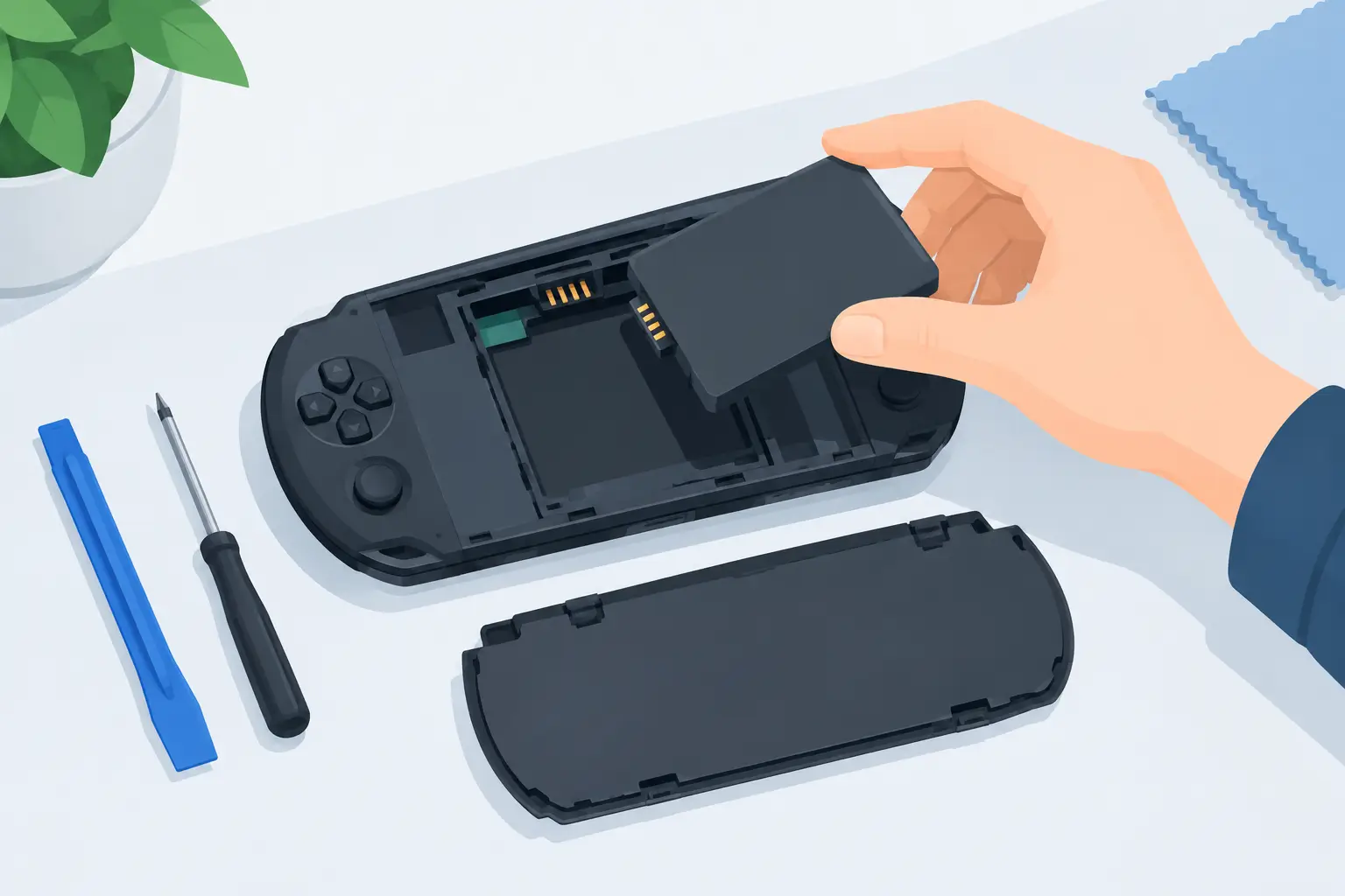 PSP-Akku ersetzen: Anleitung zum sicheren Wechseln